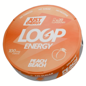 LooP - Кофеиновые Паучи - 100mg COFFEINE - PEACH BEACH - Персик
