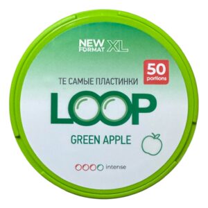 ⚡NEW - LooP - XL (шайбы) - GREEN APPLE - Зеленое Яблоко
