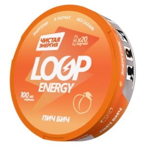 LooP - Кофеиновые Паучи - 100mg COFFEINE - Пич Бич - Персик