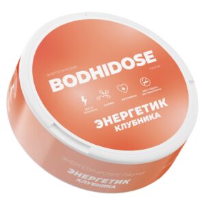 ⚡NEW - BODHIDOSE - Энергетические Паучи - 400mg COFFEINE - Энергетик с Клубникой