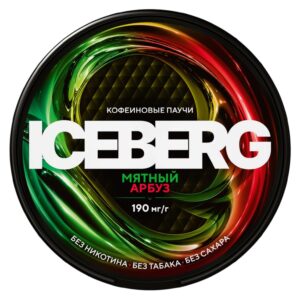 ICEBERG - Кофеиновые Паучи - 19% - WATERMELON MINT - Мятный Арбуз